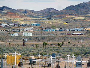The gold field in Goldfield